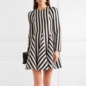FINAL CALL! Valentino Black and White Silk and Wool mini dress